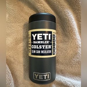 Brand new 12 OZ COLSTER® SLIM CAN COOLER YETI Insulator rambler gray
